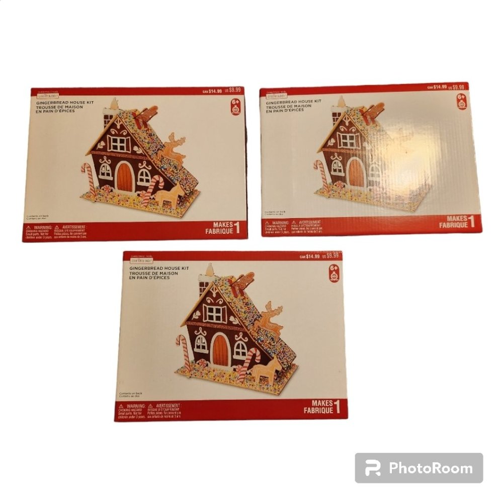 Three Long-Lasting Gingerbread House Kits by Creatology